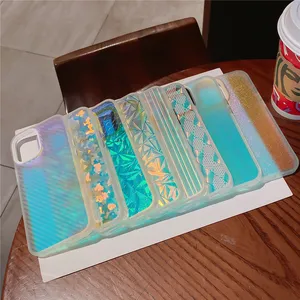 Fashion Gradient Glitter Laser Chameleon Phone Case For Iphone1 14 12 Pro Max 13 Mini Xs Xr 7 8 Plus Se Shockproof Cover Capa