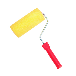 Outils de décoration : Rouleau de <span class=keywords><strong>peinture</strong></span> <span class=keywords><strong>éponge</strong></span> texturé jaune de 4, 6, 9 pouces, manchon de texturage rugueux pour murs extérieurs - Product Image 3