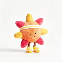 Prêt à expédier [Prix usine] Jelly Catts Sun Roller Skate Plush Toy Soft Smiley Face Stuffed Sun Doll Yellow Skates Gift