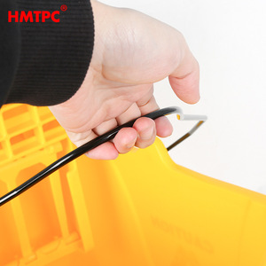 Seau à pression latérale HMTPC 30L avec roulettes, jaune, pour usage domestique et commercial - Product Image 2