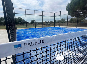 Terrain de padel en gazon artificiel mobile en acier AlwaysGreen Grass, 20x10m, plateforme surélevée temporaire et portable pour sports de plein air - Product Image 3