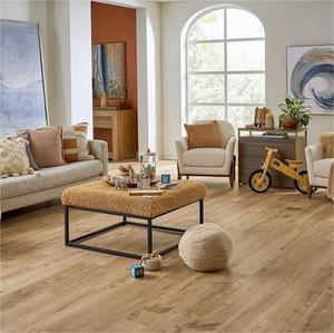 Revêtement de <span class=keywords><strong>sol</strong></span> hybride en <span class=keywords><strong>PVC</strong></span> à clic antidérapant pour intérieur, imperméable, <span class=keywords><strong>dalle</strong></span> de <span class=keywords><strong>sol</strong></span> en vinyle de 7 mm - Product Image 4