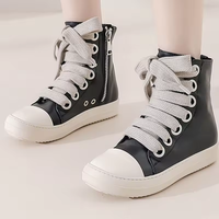 Baskets respirantes en cuir PU pour femmes, avec coutures complexes, fermeture à lacets, couleur unie, tendance mode, semelle orthopédique, nouveaux styles