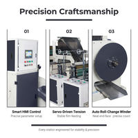 Machine automatique de fabrication de sacs à quatre plis sur rouleau JIADE JDFD-800 avec télécommande