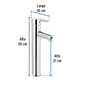Master con 12 unità singola leva alta cromata per lavabo, Foset Tubig - Product Image 3