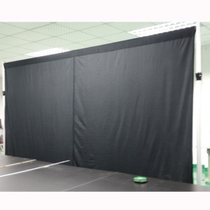 Aluminum backdrop stand with black curtains pipe and drape for wedding decoration - Product Image 5
