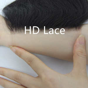 Postizo de Cabello Humano Brasileño Rizado con Frente de Encaje Transparente Suizo, de Oreja a Oreja, con Cierre Frontal de Encaje HD 13x4 - Product Image 5