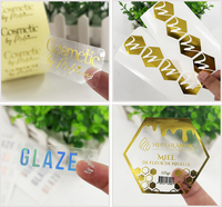 Etiquetas Autoadhesivas Luminosas de PP con Logotipo Impreso, Etiquetas de Papel de Aluminio Dorado Tg007, Sellador para Embalaje de Cascos de Motocicleta