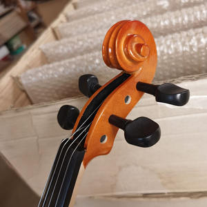 Viola de Madera Maciza Personalizada para Estudiantes con Tapa de Abeto y Fondo de Arce, Arco de Madera de Brasil - Pintado, Precio Económico - Product Image 6