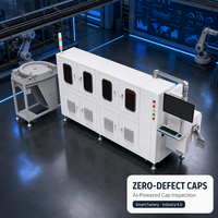 Machine d'inspection visuelle haute vitesse efficace avec technologie CCD pour l'inspection des bouchons de bouteilles d'eau