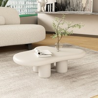 Ensemble de tables basses modernes et créatives de style nordique, nuage blanc, design, salon, appartement, petite table d'appoint