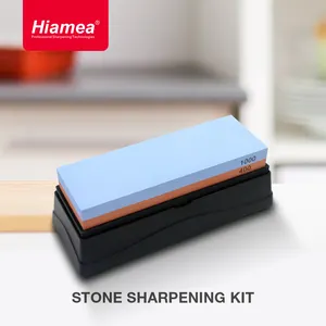 2-Sided Whetstone #400#1000 Grit Stone Sharpening Kit For Kitchen