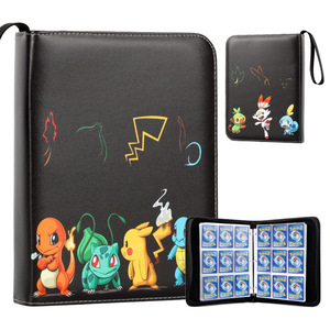 <span class=keywords><strong>Livre</strong></span> de collection Pokémon <span class=keywords><strong>avec</strong></span> porte-cartes de visite à la mode en cuir PU EVA Impression de logo élégant Portable et fermeture à clip - Product Image 1