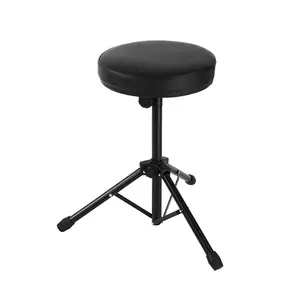 Simple zither Electronic piano stool Lifting PU leather electric drum Folding round stool