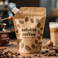 Pochette à bec verseur personnalisée emballage de café liquide sac de gelée de fruits buse alimentaire buvable debout recharge emballage alimentaire liquide