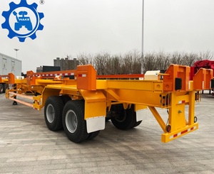 Liman kargo yükleme ve boşaltma için Dock iskelet ile verimli 2 aks konteyner taşımacılığı yarı römorklar - Product Image 5