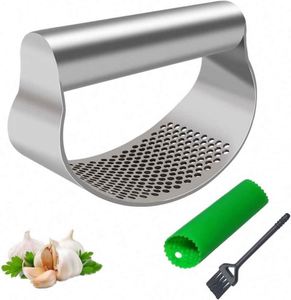 Hot Selling <b>Kitchen</b> <b>Gadgets</b> 430 Stainless Steel Manual Garlic Presses Rocker Easy to Clean OEM ODM Acceptable - Product Image 1