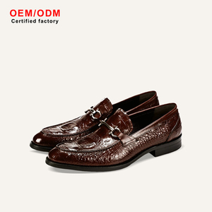 Mocasines de Cuero Genuino para Hombre, Estilo Europeo Americano, Punta en Pico, Cómodos y Transpirables, Personalizados OEM para Negocios Formales - Product Image 2