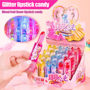 Caramella gommosa dei rossetti del giocattolo della lecca-lecca di forma del rossetto all'ingrosso per la pasticceria dei bambini - Product Image 2