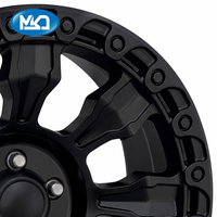 Jantes en alliage forgé MSD Factory Direct pour véhicules tout-terrain, concaves, noir brillant, 17 pouces, 5x127, jantes forgées