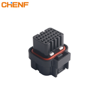 Adaptateur Électrique CHENF 34 Broches Étanche à Contact Cuivre 10A 250V Mâle-Femelle pour Câblage Automobile ECU Modèle PA66