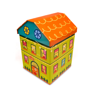 Boîte en fer blanc personnalisée en forme <span class=keywords><strong>de</strong></span> maison – Jolie boîte métallique rectangulaire motif <span class=keywords><strong>escargot</strong></span> <span class=keywords><strong>de</strong></span> dessin animé pour bonbons, biscuits, cadeaux pour enfants et faveurs <span class=keywords><strong>de</strong></span> fête - Product Image 6