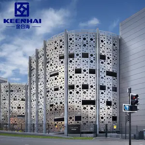 Modern Design Aluminium Mesh for Ventilated Facade Cladding Decorative Curtain Walls for Outdoor Exterior Hotel Applications