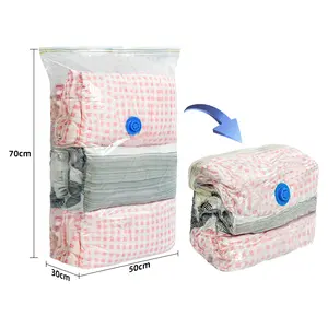 Three-Dimensional Vacuum Bags For Quilt Bedding Cube Space Saver Storage Bag Wardrobe Closet Organizer No Leak