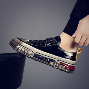 Hey Cool, zapatos de invierno para correr para hombre, Color sólido, forro de malla transpirable a la moda, zapatos deportivos con cierre de cordones de cuero - Product Image 2