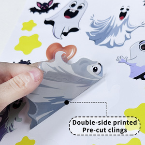 สติ๊กเกอร์ตกแต่งหน้าต่างห้องเด็ก ลายผีฮาโลวีน สไตล์ใหม่ สำหรับตกแต่งภายในบ้าน งานปาร์ตี้  แบบติดด้วยไฟฟ้าสถิต - Product Image 4