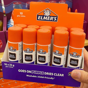 Elmer S Màu 'n Glitz Keo Gậy Có Thể Giặt Các Loại Màu Sắc Bao Gồm Biến Mất Màu Tím Keo Gậy 6 Gram 12 Gói - Product Image 3