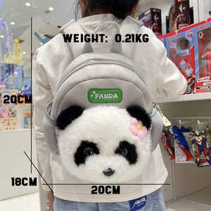 3D Cartoon Plush Children Kindergarten Schoolbags Popular Animal School Kids <strong>Panda</strong> Cute Backpack <strong>Bags</strong> - Product Image 6