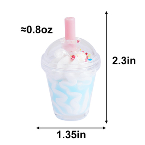 Mini-gobelets en plastique personnalisés pour confiture et crème glacée, modèles amusants pour présentation alimentaire, desserts simulés, jouets alimentaires - Product Image 2