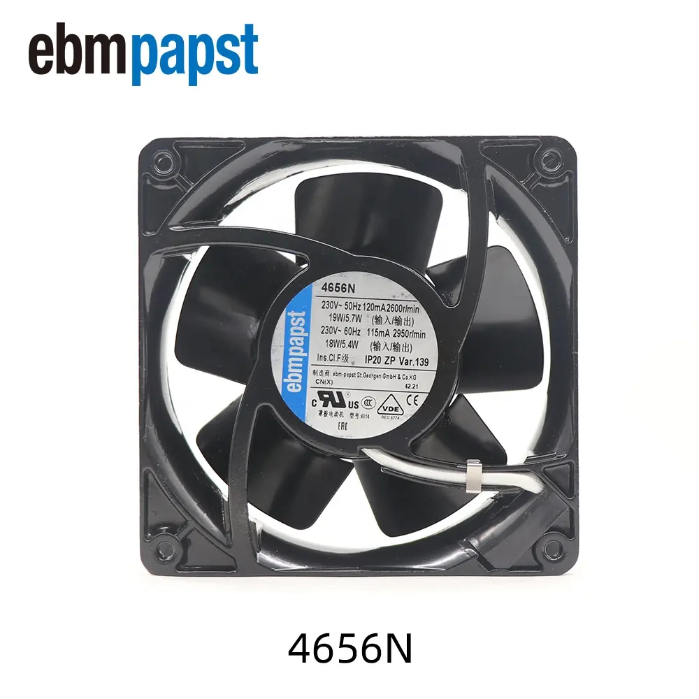 ebmpapst 4656N 12038 230V AC 120x120x38mm 12cm Wind Power industrial Electrical Wind Circle Cabinet Oven Axial Cooling Fan