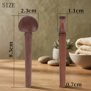 Chevilles d'accordage en bois massif pour Oud noir, Chevilles d'accordage en acajou pour Oud, Ensemble de 12 chevilles d'accordage en bois massif pour Oud - Product Image 2