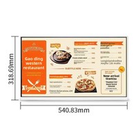 Écran LCD de comptoir 21,5 et 23,8 pouces, support d'affichage numérique Android pour menu, panneau d'exposition, moniteur d'affichage publicitaire numérique