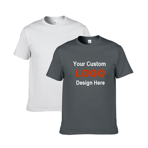 T-shirt de luxe pour hommes de haute qualité 100% <span class=keywords><strong>coton</strong></span> épais et couleur unie broderie surdimensionnée personnalisée pour le fitness - Product Image 2