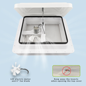 Ventilador de ventilación de techo para autocaravana, accesorio mejorado de 14 pulgadas con Control remoto, 12V, accesorios para remolque - Product Image 6