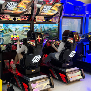 <span class=keywords><strong>Arcade</strong></span>-Rennspielautomat Münzbetrieben Einzel-/Zweispieler-Autorennen Bewegungssensorische Steuerung Englische Unterstützung für Indoor-Vergnügungszentren - Product Image 1