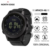 Reloj Digital para Hombre NORTH EDGE APACHE-46, Deportivo, Resistente al Agua 50M, Altímetro, Barómetro, Brújula, Hora Mundial