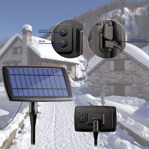 Hot bán 3 Wát năng lượng mặt trời G40 chuỗi ánh sáng 25ft ngoài trời không thấm nước <span class=keywords><strong>LED</strong></span> trang trí đèn sân vườn với 25 + 2 bóng đèn cho giáng sinh trang trí nội thất - Product Image 3