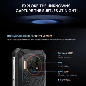 Teléfono <span class=keywords><strong>Móvil</strong></span> Original Más Vendido de Moda Oukitel Wp19 Pro, Batería de 22000 mAh, 12 GB + 256 GB, <span class=keywords><strong>Cámara</strong></span> de 64 MP, 120 Hz, Carga de 33 W - Product Image 6