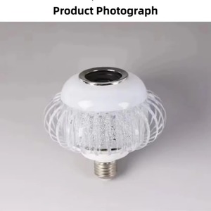 RGB âm nhạc ánh sáng bóng đèn trắng ánh sáng màu điều khiển từ xa bầu không khí ánh sáng bóng đèn với Loa thông minh Bluetooth E27 <span class=keywords><strong>LED</strong></span> bóng đèn - Product Image 5
