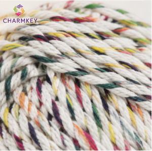 ไหมพรมถัก Charmkey 100% คอตตอน หลากสี ลายจุด เนื้อนุ่ม ระบายอากาศได้ดี เหมาะสำหรับถักโครเชต์ด้วยมือ สำหรับเสื้อผ้าเด็ก ผ้าคลุมไหล่ งาน DIY ในช่วงฤดูร้อน - Product Image 4