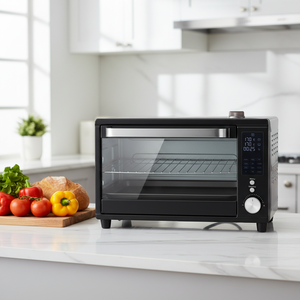 Four à Convection et Friteuse à Air Comprimé Carrée Moderne 20L, <span class=keywords><strong>Sans</strong></span> <span class=keywords><strong>Huile</strong></span>, Revêtement Antiadhésif PTFE, Écran LED, <span class=keywords><strong>Cuisson</strong></span> Rapide, Idéal Hôtels - Product Image 1