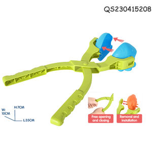 QS personnalisé enfants jeu en plein air 35CM grande taille 3D Animal drôle en plastique boule de neige combat faisant neige Clip estampillé moule jouets - Product Image 6