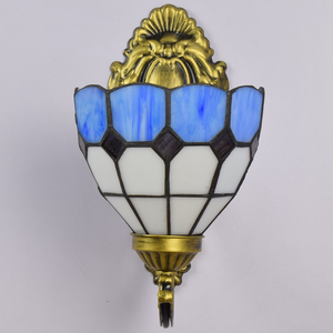 Lampe murale nordique simple et moderne, lumière et <span class=keywords><strong>ombre</strong></span>, lampe de chevet de <span class=keywords><strong>jardin</strong></span>, verre coloré, lampe murale de couloir, lampes murales méditerranéennes pour l'intérieur - Product Image 3