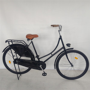 Vélo de ville classique à une vitesse, <span class=keywords><strong>28</strong></span> <span class=keywords><strong>pouces</strong></span>, style hollandais vintage, vélo à cadre bas pour femmes et hommes, vélo urbain rétro avec porte-bagages arrière - Product Image 1