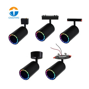 Éclairage sur <span class=keywords><strong>rail</strong></span> magnétique LED avec haut-parleur audio Bluetooth intégré, <span class=keywords><strong>luminaire</strong></span> intelligent à <span class=keywords><strong>rail</strong></span> magnétique LED dimmable pour haut-parleur audio BT - Product Image 2