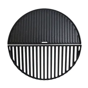 17 "Meia Lua Ferro Fundido Reversível Griddle & Grate para Kamado Joe Grills